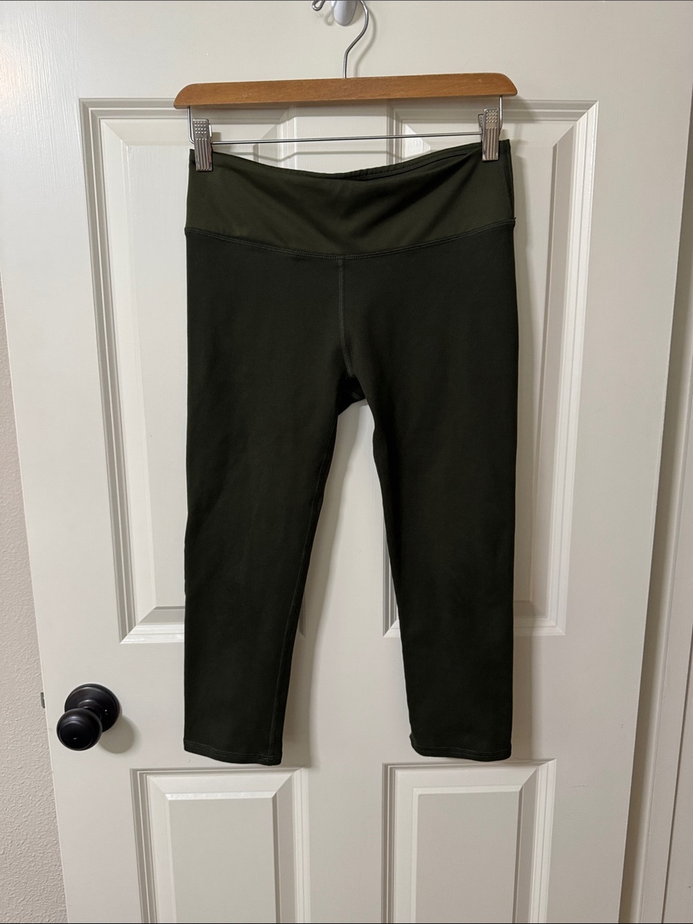 Fabletics Forest Green High-Waist Capri Leggings